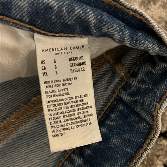 American Eagle Outfitters Women's High Rise Baggy Straight Jeans - Picture 5 of 5